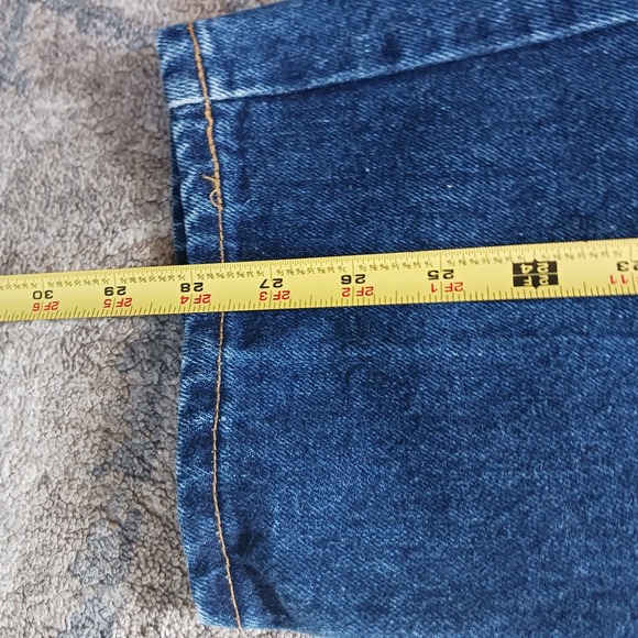 Palmetto Mom Jeans High Rise Vintage 33" Dark Wash Tapered Rider Western 90s 70s - Picture 12 of 12